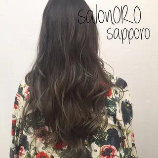 ロング カラー 池田 真由美のヘアスタイル