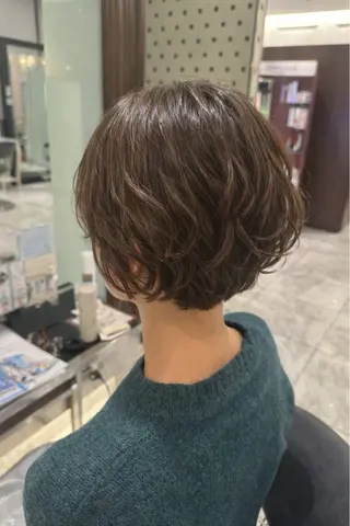 ショート パーマ ボブ・ショート 🌻Yurinaのヘアスタイル