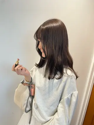 セミロング カラー ♡kyoka /  uyu♡のヘアスタイル