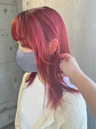 ロング カラー lani ブリーチ /ダブルカラーのヘアスタイル