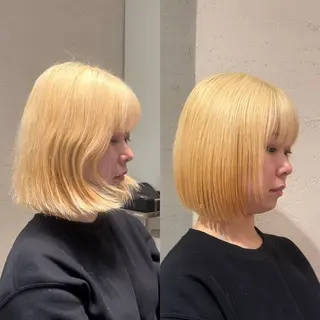 ショート 頭から整える美容師 松田のヘアスタイル