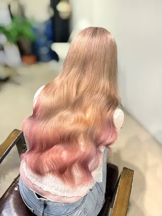 ロング カラー 🌻名古屋🌻 🫧ハイトーン🫧のヘアスタイル