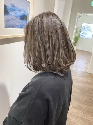 ミディアム カラー ハイライト⭐️上野 高広のヘアスタイル