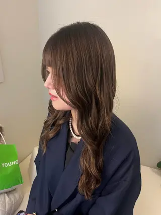 カラー haruhi/艶髪 ☀️透明感カラーのヘアスタイル