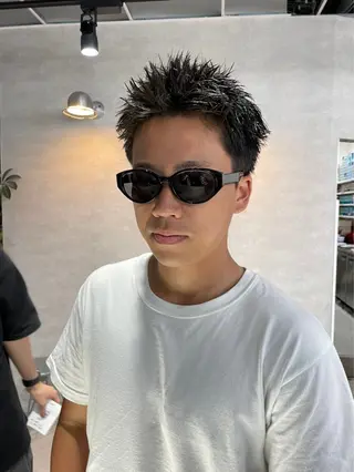 ショート カラー パーマ メンズ 🔥メンズ 特化🔥菊水皐暉🔥のヘアスタイル