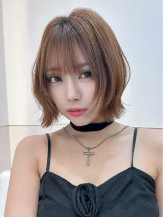 ショート ボブ/レイヤーボブ/ 髪質改善/梶川 夏季のヘアスタイル