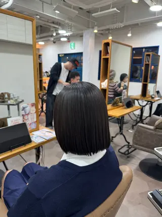 ショート 🌱縮毛矯正/カラー /🌈りつき🌈のヘアスタイル