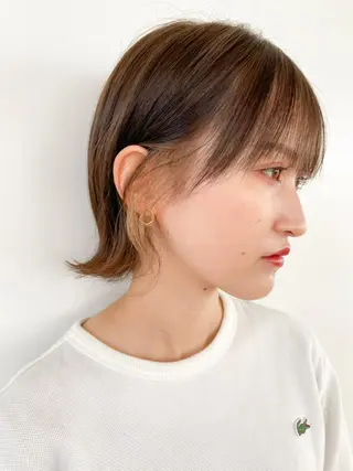 ショート カラー ヘアアレンジ 髪質改善透明感カラー /SHOGO☀️のヘアスタイル
