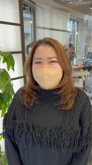 ミディアム カラー 🌞レイヤー×カラー 前川那津美🌞のヘアスタイル