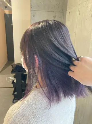 ミディアム カラー 髪質改善.縮毛矯正 ×韓国ヘアyukiのヘアスタイル