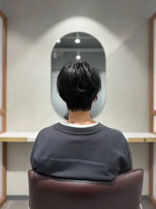 ショート くせ毛カット終着点 カワサキトオル溝の口のヘアスタイル