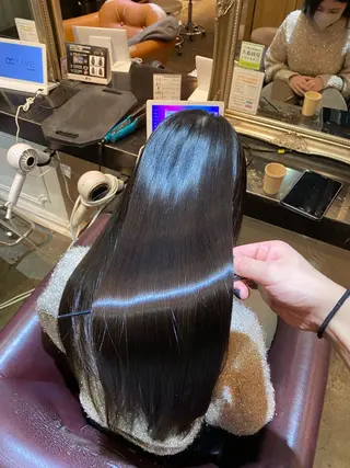 ロング パーマ 髪質改善&縮毛矯正 カット/soyaのヘアスタイル