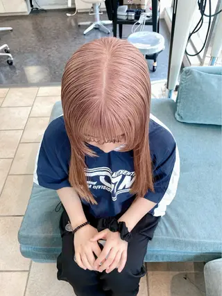 ロング カラー ✨原宿ハイトーン ブリーチ職人菊池のヘアスタイル