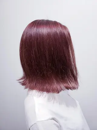 セミロング カラー 饒平名 知也のヘアスタイル