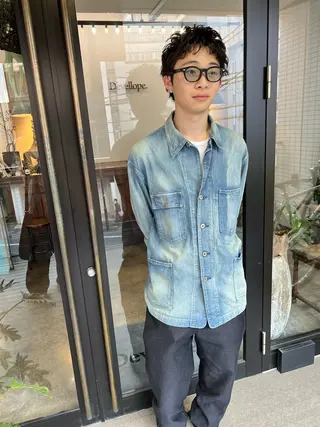 パーマ メンズ 千葉 郁也のヘアスタイル