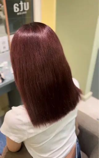 セミロング ʜᴀʀᴜɴᴀ /透明感カラーのヘアスタイル