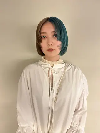 ミディアム 薄暮 マツイ レンのヘアスタイル