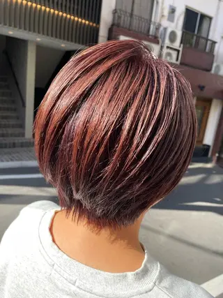 ショート 【透明感ツヤカラー】 三浦寛之のヘアスタイル