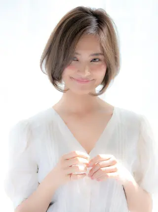ショート カラー レイヤーカット✂️ 横浜No1♡下鳥翔子のヘアスタイル