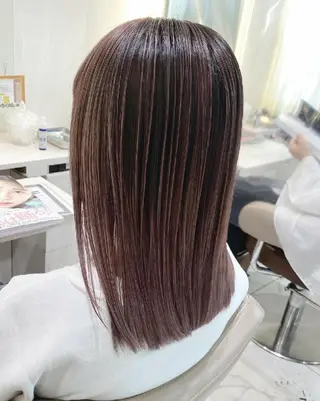 セミロング カラー ＡＳＨ大宮/ブリーチ 髪質改善/カラーのヘアスタイル