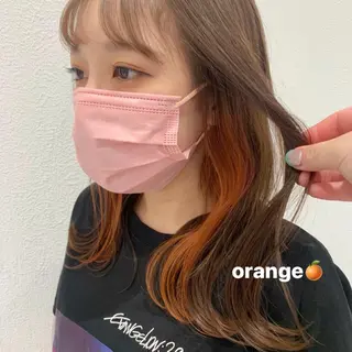 セミロング カラー 🦋　大塚 絢　🦋のヘアスタイル