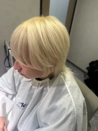 カラー 🩵たくみハイトーン カラー.エクステ🩵のヘアスタイル
