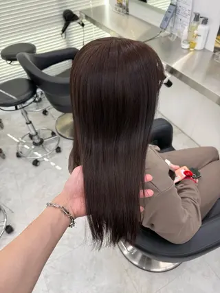 ロング カラー 中韓レイヤー/ ブラウン🤎はやとのヘアスタイル
