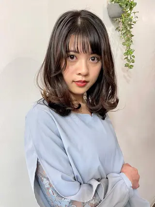 セミロング カラー ツヤ美髪💐 髪質改善/高山愛来のヘアスタイル