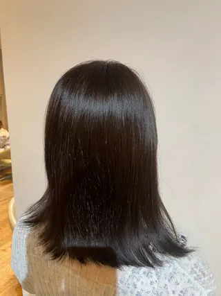 セミロング カラー abie hair所属・コスパ◎/ナチュラル カラー/グレイ/佑壮のヘアスタイル