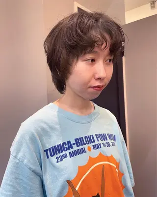 ショート カラー 狩野 羅夢のヘアスタイル