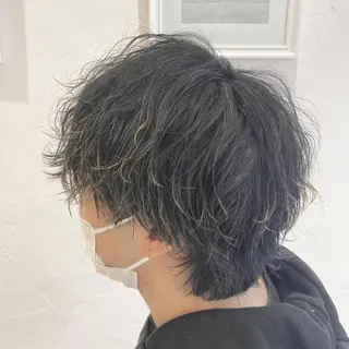 ミディアム パーマ メンズ 🌈アロマヘアルーム 新宿3号店🌈のヘアスタイル