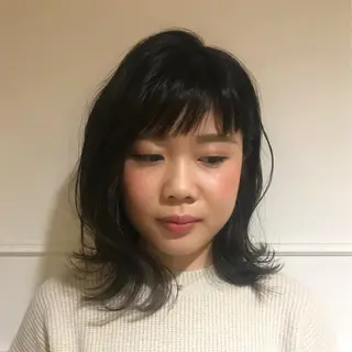 ミディアム 黒神 浩之のヘアスタイル