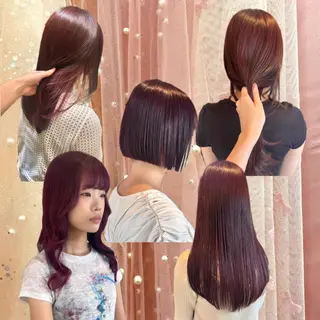 カラー mio ︴ アレンジ ︴ 透明感カラーのヘアスタイル