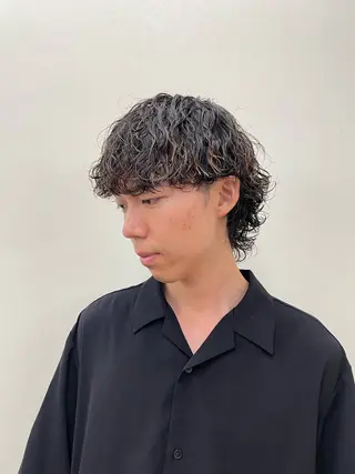 パーマ メンズ 大阪美容師 井上智博のヘアスタイル