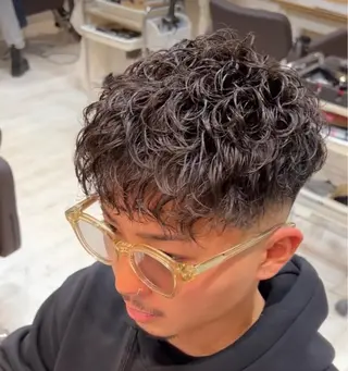 ショート パーマ メンズ 💈men's💈 satoru中目黒のヘアスタイル