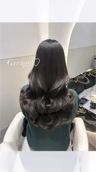 ロング カラー ヘアアレンジ 🩷韓国ヘア/ヨシン モリ🩷Maikaのヘアスタイル