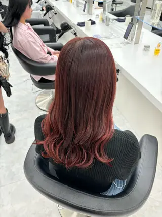 セミロング カラー 🫧韓国風透明感 ヘア🫧towaのヘアスタイル