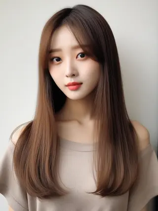 セミロング カラー 表参道/さあ や/大人ナチュラルのヘアスタイル