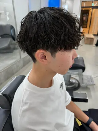ショート パーマ メンズ 亀井隆汰/メンズ専門 パーマ特化美容師のヘアスタイル