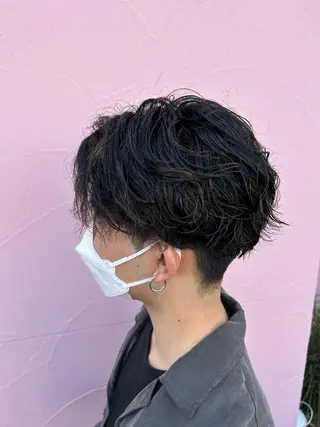 パーマ メンズ レイヤー/ブリーチ/ 渋谷/ルル🌿のヘアスタイル