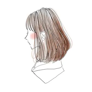 ミディアム カラー モデルさん募集中IT byALBUM八王子のヘアスタイル