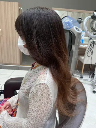 ロング カラー 🐈‍⬛SARA🎀 縮毛矯正のヘアスタイル
