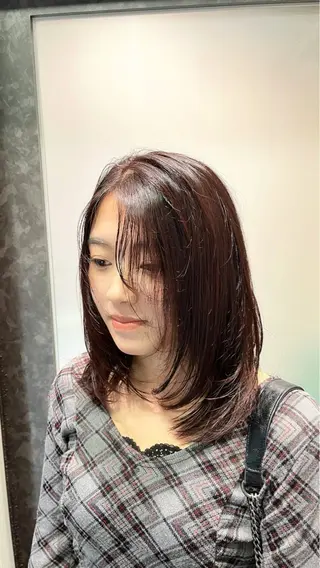 ミディアム 新宿/ヘアカラー AiNAのヘアスタイル