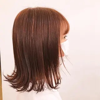セミロング カラー ヘアアレンジ 伊藤 華紀ᵕ̈*のヘアスタイル
