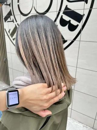 ミディアム カラー 店長 小池アキトのヘアスタイル