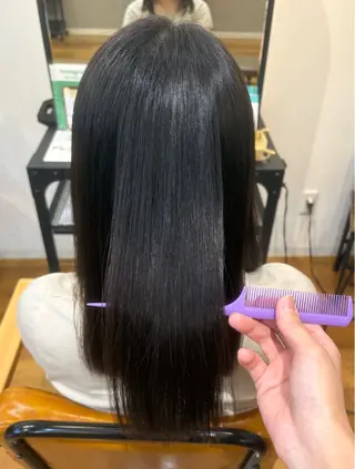 セミロング 横 田のヘアスタイル