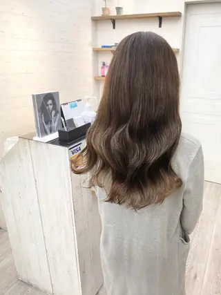 セミロング ☀️透明感color KURO☀️のヘアスタイル