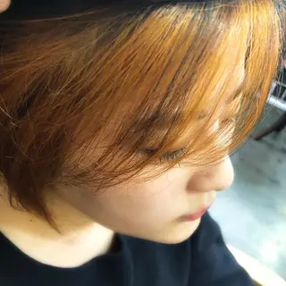 ショート カラー 【艶髪×韓国風】 毛流れ職人 RYOのヘアスタイル