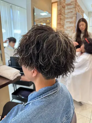 パーマ メンズ ⭐️メンズパーマ /カラー宮野翔のヘアスタイル