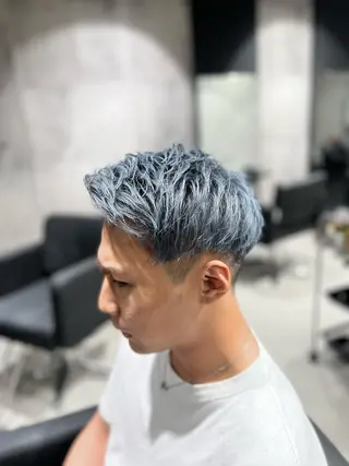ショート カラー ヘアアレンジ メンズ 髪質改善_WHITE RYUSUKEのヘアスタイル